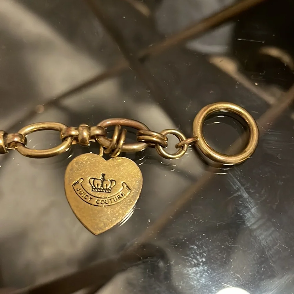 Juicy couture HEART PENDANT BRACELET good condition